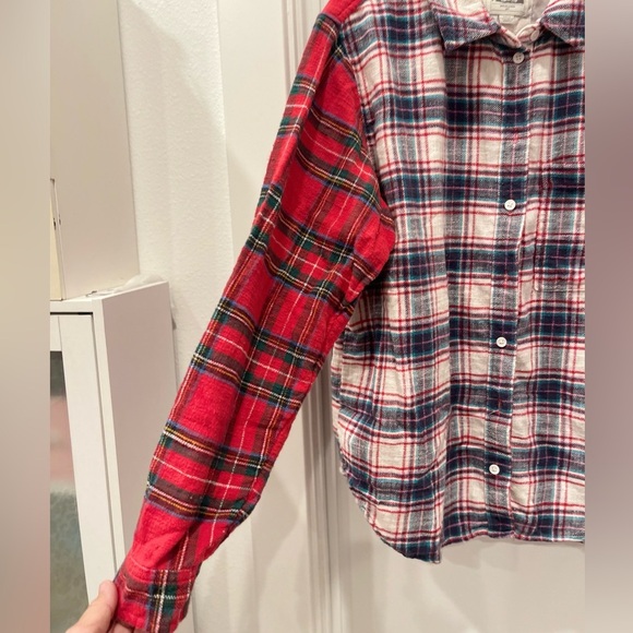 American Eagle Plaid Two Tones Flannel Button Down.Size S - Picture 9 of 12